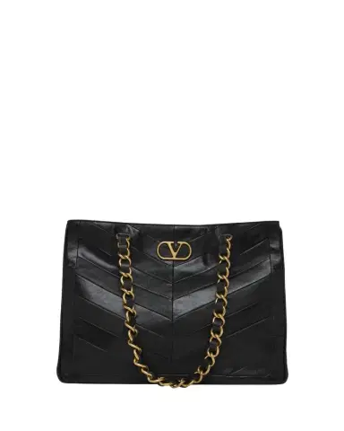 Valentino Garavani Chevron Patchwork Nappa Leather Tote Bag | Thumbnail 1 Valentino Garavani Chevron Patchwork Nappa Leather Tote Bag | Thumbnail 1