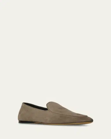 The Row Awar Flat Suede Loafers | Thumbnail 3 The Row Awar Flat Suede Loafers | Thumbnail 3