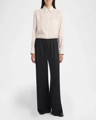 THE ROW Gavina Striped Silk Poplin Button-Down Shirt | Thumbnail 6 THE ROW Gavina Striped Silk Poplin Button-Down Shirt | Thumbnail 6