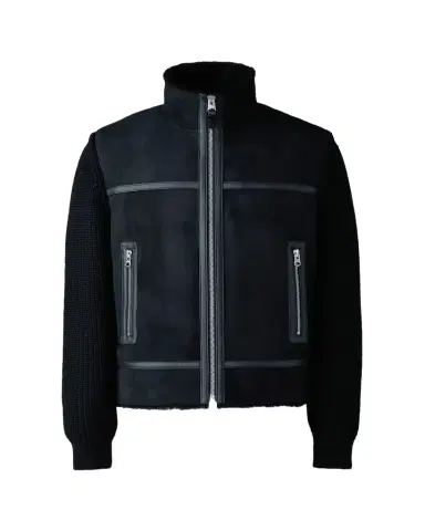 Mackage Men's Jonathan Mixed-Media Shearling Jacket | Thumbnail 1 Mackage Men's Jonathan Mixed-Media Shearling Jacket | Thumbnail 1