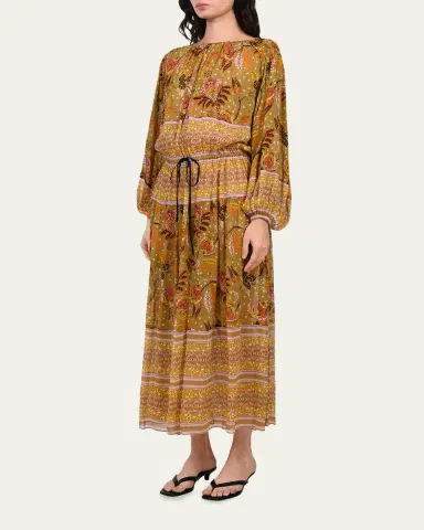 Diane von Furstenberg Sutton Floral-Print Chiffon Viscose Midi Dress | Thumbnail 4 Diane von Furstenberg Sutton Floral-Print Chiffon Viscose Midi Dress | Thumbnail 4