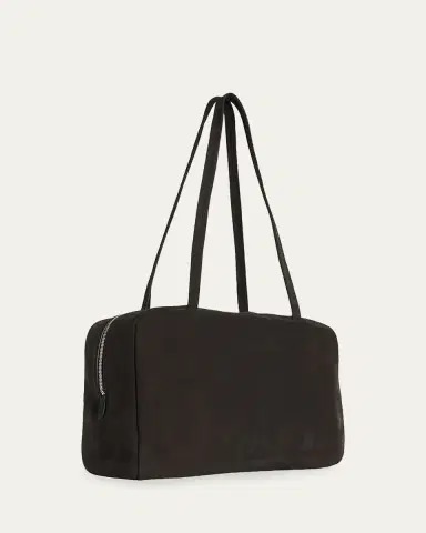 The Row Astra Bowling Shoulder Bag in Suede | Thumbnail 3 The Row Astra Bowling Shoulder Bag in Suede | Thumbnail 3