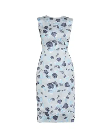 PRABAL GURUNG Metallic Floral Jacquard Sleeveless Midi Dress | Thumbnail 1 PRABAL GURUNG Metallic Floral Jacquard Sleeveless Midi Dress | Thumbnail 1