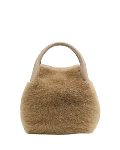 Loro Piana Bale Micro Plush Shearling Top-Handle Bag | Thumbnail 1 Loro Piana Bale Micro Plush Shearling Top-Handle Bag | Thumbnail 1