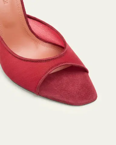 Amina Muaddi 95mm Alexa Mesh Mule Pumps | Thumbnail 3 Amina Muaddi 95mm Alexa Mesh Mule Pumps | Thumbnail 3