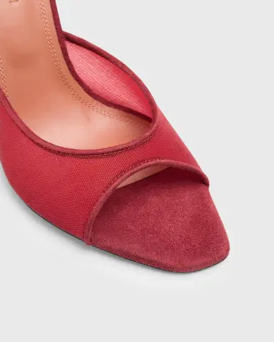 Amina Muaddi 95mm Alexa Mesh Mule Pumps | Thumbnail 5 Amina Muaddi 95mm Alexa Mesh Mule Pumps | Thumbnail 5