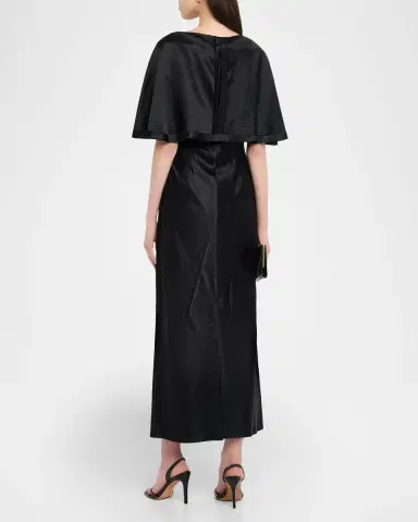 Jason Wu Collection Washed Twill Cape-Sleeve Midi Dress | Thumbnail 7 Jason Wu Collection Washed Twill Cape-Sleeve Midi Dress | Thumbnail 7