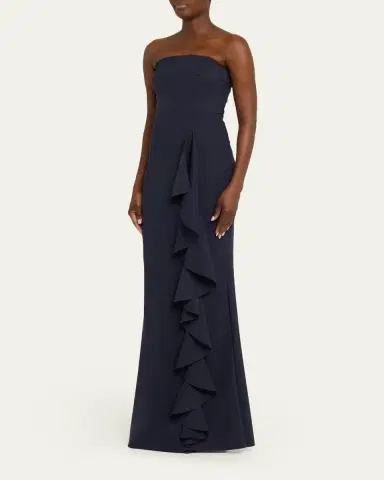 Chiara Boni La Petite Robe Risti Strapless Draped Mermaid Gown | Thumbnail 4 Chiara Boni La Petite Robe Risti Strapless Draped Mermaid Gown | Thumbnail 4