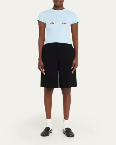 Hommegirls x Fruit Of The Loom Fruity Double-Logo Short-Sleeve Baby Tee | Thumbnail 2 Hommegirls x Fruit Of The Loom Fruity Double-Logo Short-Sleeve Baby Tee | Thumbnail 2