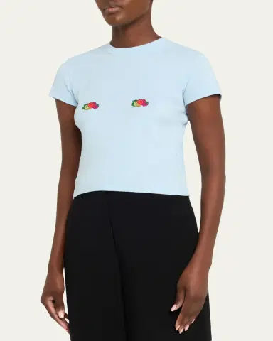 Hommegirls x Fruit Of The Loom Fruity Double-Logo Short-Sleeve Baby Tee | Thumbnail 4 Hommegirls x Fruit Of The Loom Fruity Double-Logo Short-Sleeve Baby Tee | Thumbnail 4