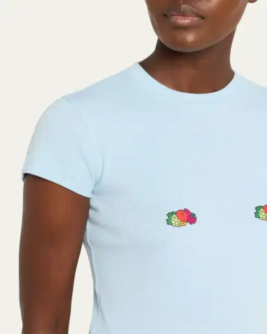 Hommegirls x Fruit Of The Loom Fruity Double-Logo Short-Sleeve Baby Tee | Thumbnail 5 Hommegirls x Fruit Of The Loom Fruity Double-Logo Short-Sleeve Baby Tee | Thumbnail 5