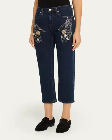 Libertine Buried Treasure Straight-Leg Ankle Boyfriend Jeans | Thumbnail 4 Libertine Buried Treasure Straight-Leg Ankle Boyfriend Jeans | Thumbnail 4