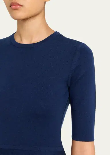 Gabriela Hearst Seymore Heathered Wool-Cashmere Knit Midi Dress | Thumbnail 5 Gabriela Hearst Seymore Heathered Wool-Cashmere Knit Midi Dress | Thumbnail 5