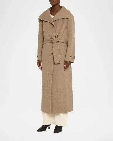Proenza Schouler White Label Corey Splittable Wool Maxi Coat | Thumbnail 8 Proenza Schouler White Label Corey Splittable Wool Maxi Coat | Thumbnail 8