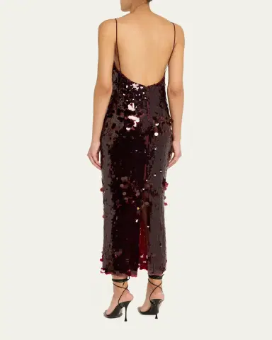 Retrofête Alana Sequined Midi Dress | Thumbnail 3 Retrofête Alana Sequined Midi Dress | Thumbnail 3