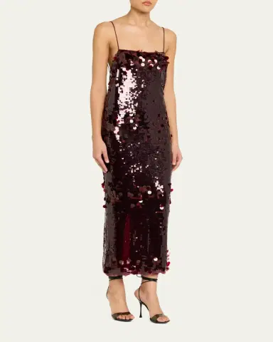 Retrofête Alana Sequined Midi Dress | Thumbnail 4 Retrofête Alana Sequined Midi Dress | Thumbnail 4