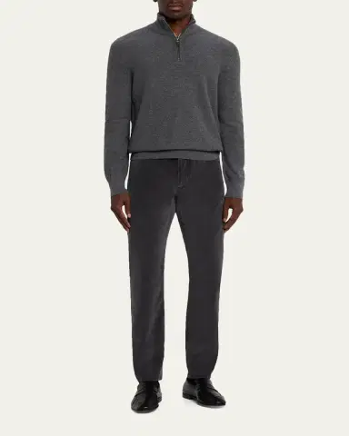 ZEGNA Men's Cashco Corduroy Straight Fit Five-Pocket Pants | Thumbnail 6 ZEGNA Men's Cashco Corduroy Straight Fit Five-Pocket Pants | Thumbnail 6