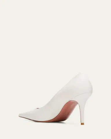 Amina Muaddi 90mm Barbara Leather Pointed-Toe Pumps | Thumbnail 2 Amina Muaddi 90mm Barbara Leather Pointed-Toe Pumps | Thumbnail 2