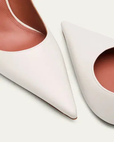 Amina Muaddi 90mm Barbara Leather Pointed-Toe Pumps | Thumbnail 3 Amina Muaddi 90mm Barbara Leather Pointed-Toe Pumps | Thumbnail 3