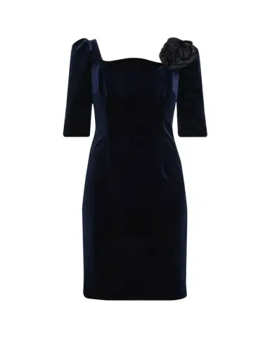 Rickie Freeman for Teri Jon Floral Applique Velvet Dress | Thumbnail 1 Rickie Freeman for Teri Jon Floral Applique Velvet Dress | Thumbnail 1
