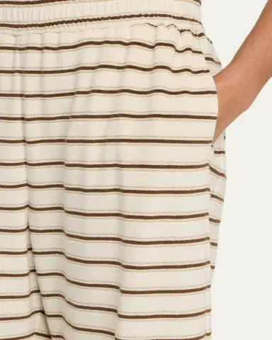 Brunello Cucinelli Metallic Striped Towelling Bermuda Shorts | Thumbnail 5 Brunello Cucinelli Metallic Striped Towelling Bermuda Shorts | Thumbnail 5