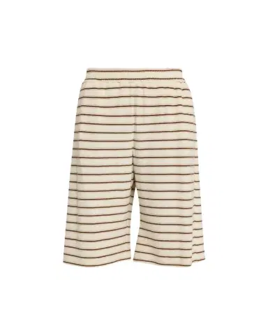 Brunello Cucinelli Metallic Striped Towelling Bermuda Shorts | Thumbnail 1 Brunello Cucinelli Metallic Striped Towelling Bermuda Shorts | Thumbnail 1