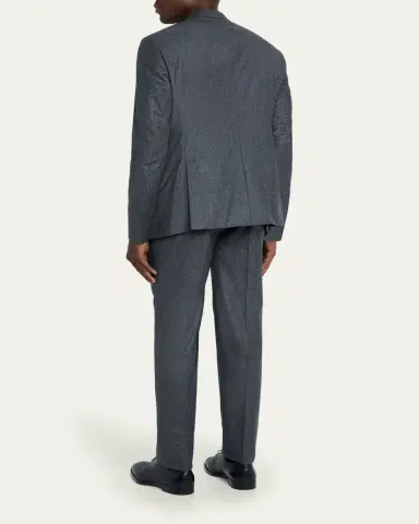 Giorgio Armani Men's Wool Micro-Houndstooth Two-Piece Suit | Thumbnail 3 Giorgio Armani Men's Wool Micro-Houndstooth Two-Piece Suit | Thumbnail 3
