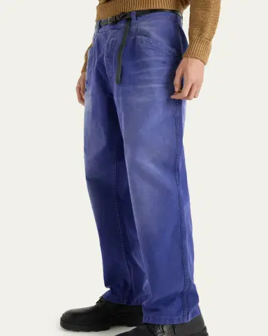 Prada Men's Vintage-Treated Twill Relaxed Fit Five-Pocket Pants | Thumbnail 4 Prada Men's Vintage-Treated Twill Relaxed Fit Five-Pocket Pants | Thumbnail 4