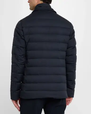 Herno Men 's Quilted Blazer with Windguard | Thumbnail 2 Herno Men 's Quilted Blazer with Windguard | Thumbnail 2