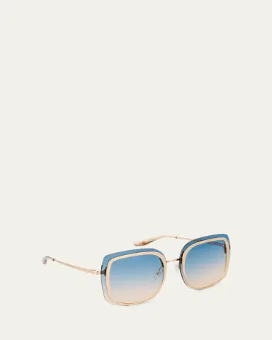 BARTON PERREIRA Halima 65mm Square Titanium Sunglasses | Thumbnail 2 BARTON PERREIRA Halima 65mm Square Titanium Sunglasses | Thumbnail 2