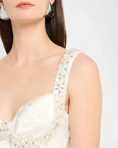 SIMKHAI Charlotte Beaded Floral Jacquard Midi Dress | Thumbnail 18 SIMKHAI Charlotte Beaded Floral Jacquard Midi Dress | Thumbnail 18