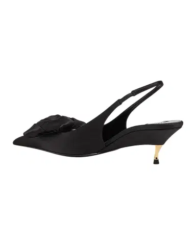 Saint Laurent 50mm Dakota Rose Satin Slingback Pumps | Thumbnail 1 Saint Laurent 50mm Dakota Rose Satin Slingback Pumps | Thumbnail 1