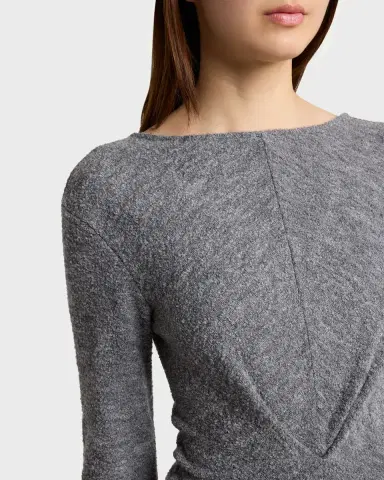 Proenza Schouler White Label Sai Wool Jersey Long-Sleeve Dress | Thumbnail 4 Proenza Schouler White Label Sai Wool Jersey Long-Sleeve Dress | Thumbnail 4