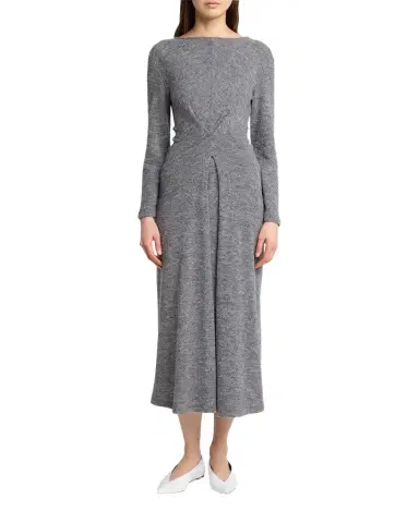 Proenza Schouler White Label Sai Wool Jersey Long-Sleeve Dress | Thumbnail 1 Proenza Schouler White Label Sai Wool Jersey Long-Sleeve Dress | Thumbnail 1