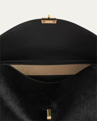 TOTEME T Lock Flap Horsehair Clutch Bag | Thumbnail 7 TOTEME T Lock Flap Horsehair Clutch Bag | Thumbnail 7