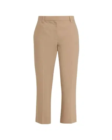Brunello Cucinelli Stretch Cotton Gabardine Crop Cigarette Pants | Thumbnail 1 Brunello Cucinelli Stretch Cotton Gabardine Crop Cigarette Pants | Thumbnail 1