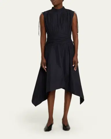 3.1 Phillip Lim Ruched Sleeveless Midi Dress | Thumbnail 2 3.1 Phillip Lim Ruched Sleeveless Midi Dress | Thumbnail 2