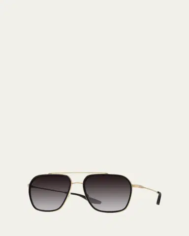 BARTON PERREIRA Rizzo 58mm Titanium & Acetate Aviator Sunglasses | Thumbnail 2 BARTON PERREIRA Rizzo 58mm Titanium & Acetate Aviator Sunglasses | Thumbnail 2