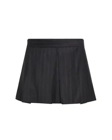 WE-AR4 The Jane Pleated Pinstripe Wool Mini Skirt | Thumbnail 1 WE-AR4 The Jane Pleated Pinstripe Wool Mini Skirt | Thumbnail 1