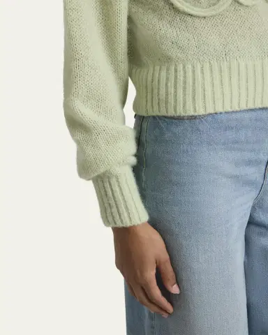 Chloé Logo Embroidered Alpaca Wool Sweater | Thumbnail 5 Chloé Logo Embroidered Alpaca Wool Sweater | Thumbnail 5