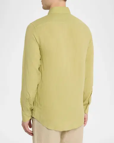 Frescobol Carioca Men's Antonio Linen Casual Button-Down Shirt | Thumbnail 7 Frescobol Carioca Men's Antonio Linen Casual Button-Down Shirt | Thumbnail 7