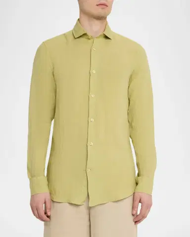 Frescobol Carioca Men's Antonio Linen Casual Button-Down Shirt | Thumbnail 8 Frescobol Carioca Men's Antonio Linen Casual Button-Down Shirt | Thumbnail 8