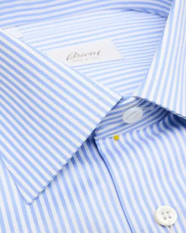 Brioni Men's Cotton Bengal Stripe Dress Shirt | Thumbnail 2 Brioni Men's Cotton Bengal Stripe Dress Shirt | Thumbnail 2