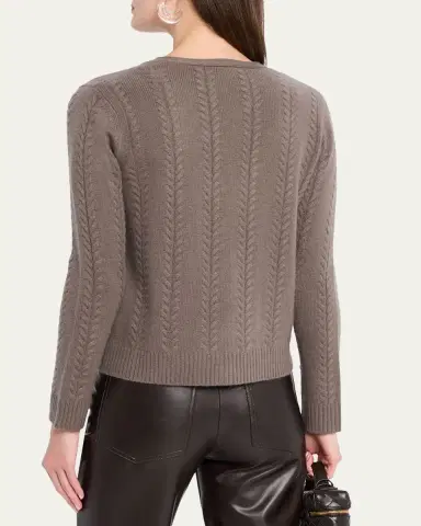 TSE Cashmere Cashmere Cable-Knit Cardigan | Thumbnail 3 TSE Cashmere Cashmere Cable-Knit Cardigan | Thumbnail 3