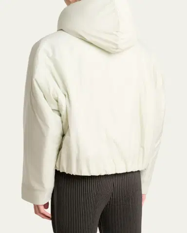 Homme Plissé Issey Miyake Men's Duvet Hooded Short Coat | Thumbnail 3 Homme Plissé Issey Miyake Men's Duvet Hooded Short Coat | Thumbnail 3