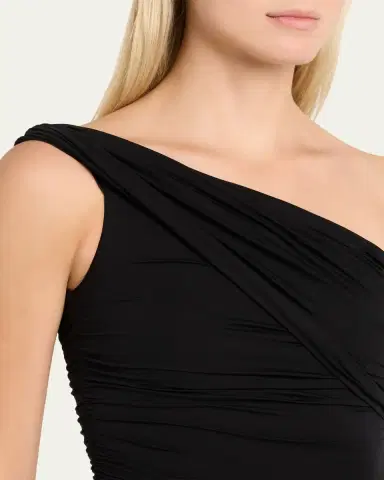L'AGENCE Cheryl Shirred Midi Dress | Thumbnail 5 L'AGENCE Cheryl Shirred Midi Dress | Thumbnail 5