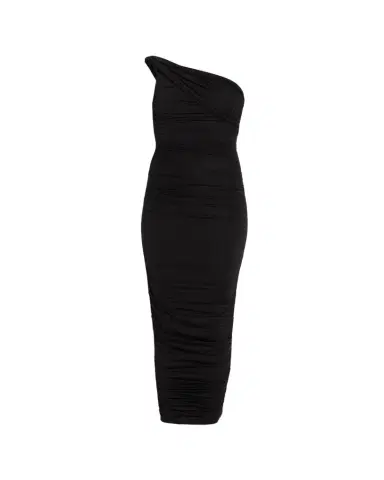 L'AGENCE Cheryl Shirred Midi Dress | Thumbnail 1 L'AGENCE Cheryl Shirred Midi Dress | Thumbnail 1