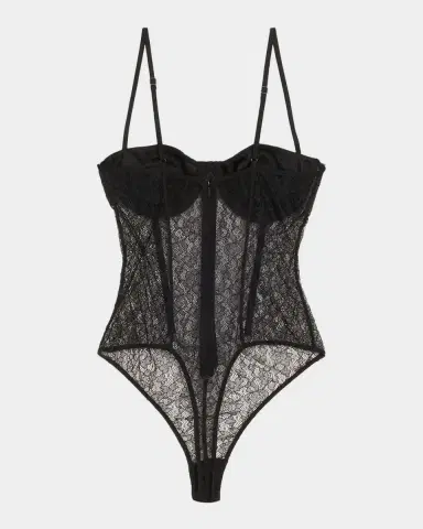 Kiki De Montparnasse Petite Fleur Sweetheart Floral Lace Bodysuit | Thumbnail 3 Kiki De Montparnasse Petite Fleur Sweetheart Floral Lace Bodysuit | Thumbnail 3