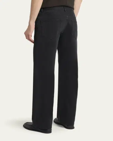 The Row Men's Rossen Straight-Leg Black Denim Jeans | Thumbnail 3 The Row Men's Rossen Straight-Leg Black Denim Jeans | Thumbnail 3