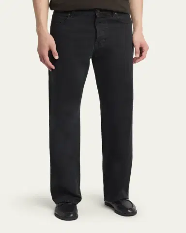 The Row Men's Rossen Straight-Leg Black Denim Jeans | Thumbnail 4 The Row Men's Rossen Straight-Leg Black Denim Jeans | Thumbnail 4